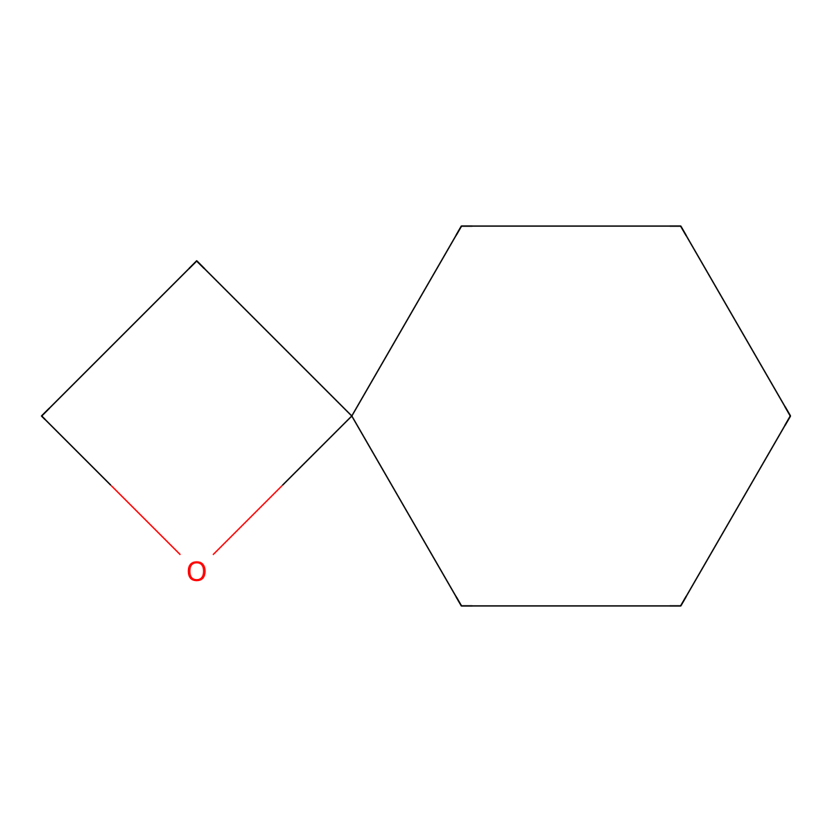 1-Oxaspiro(3.5)nonane molecular structure, CAS 185-18-2