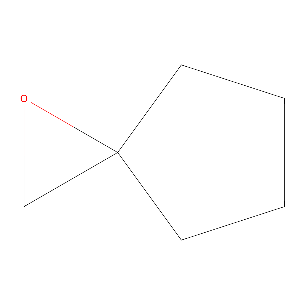 1-Oxaspiro(2.4)heptane molecular structure, CAS 185-60-4