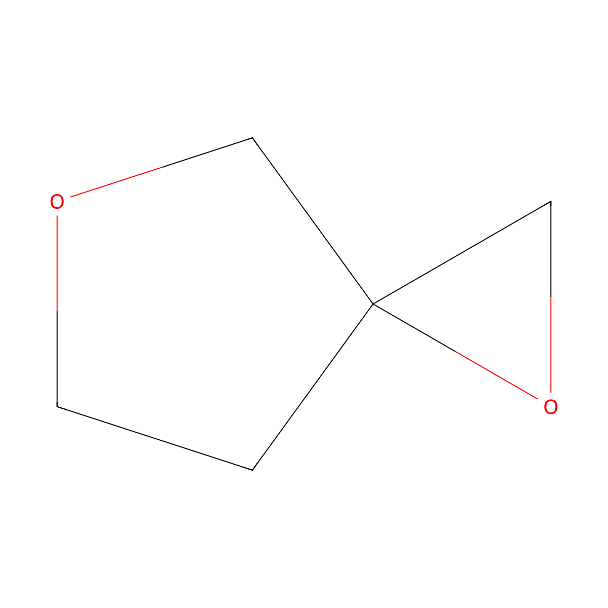 1,5-Dioxa-spiro(2.4)heptane molecular structure, CAS 185-61-5