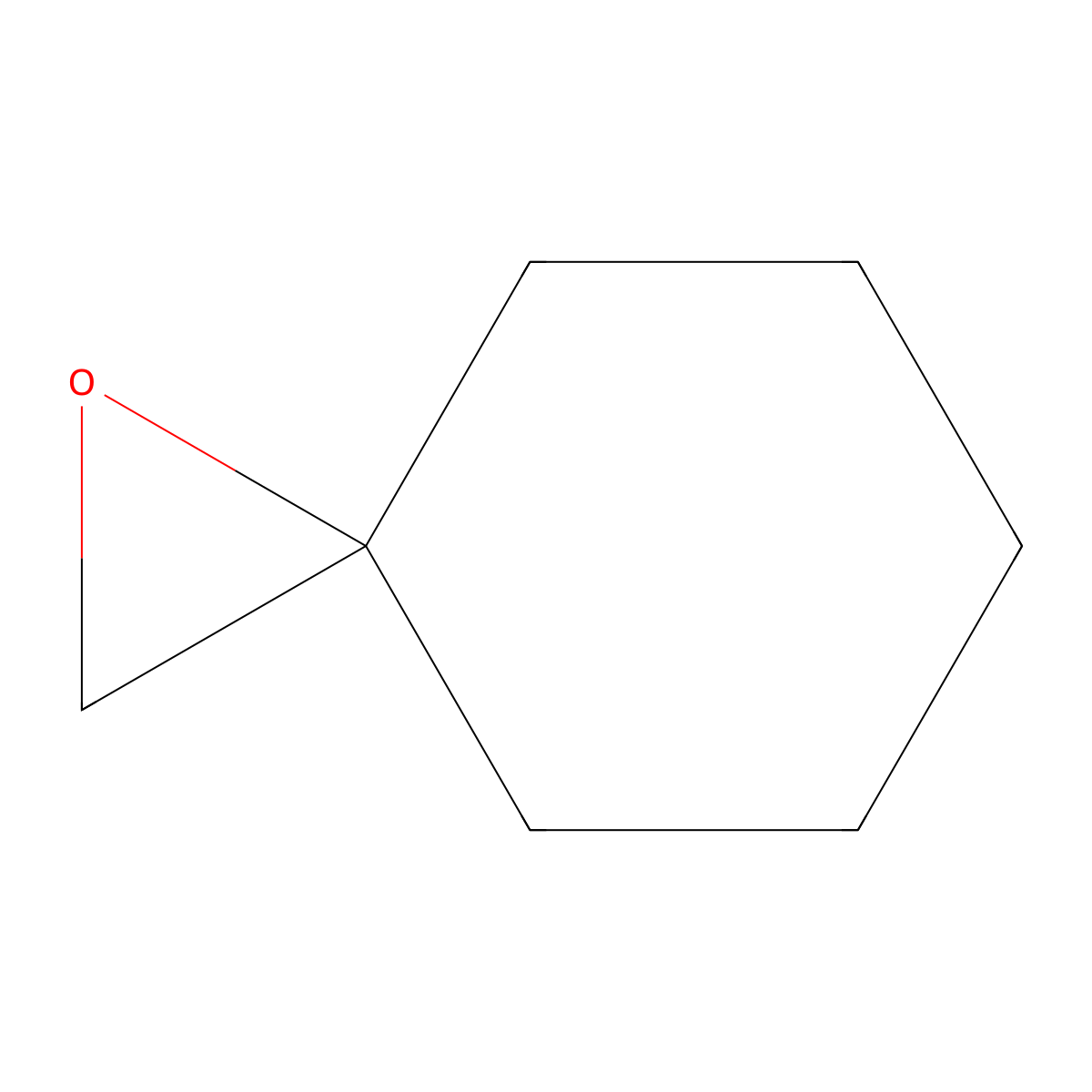 1-Oxaspiro[2.5]octane molecular structure, CAS 185-70-6