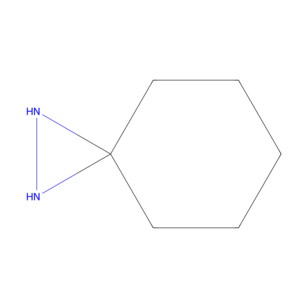 1,2-Diazaspiro[2.5]octane molecular structure, CAS 185-79-5