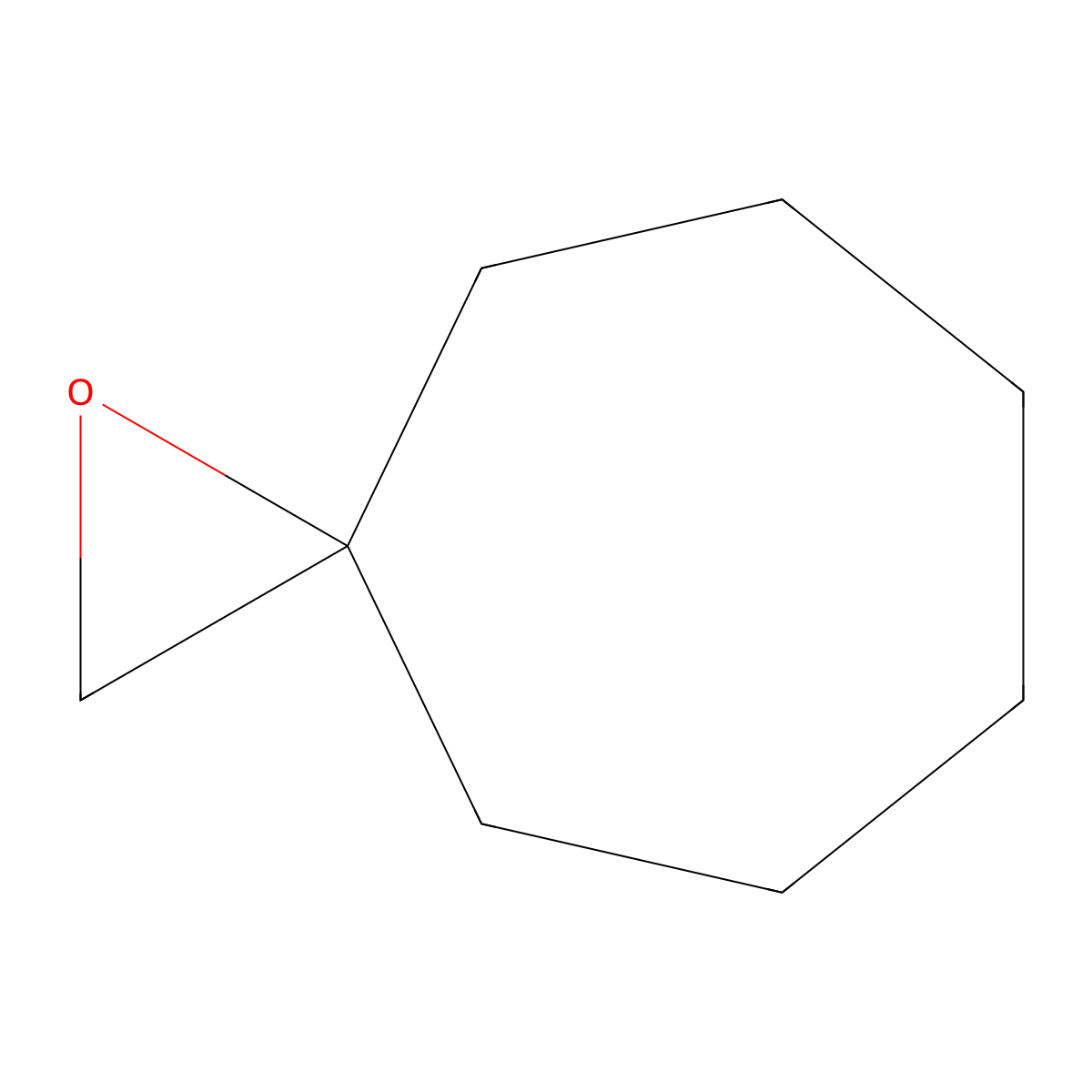 1-Oxaspiro(2.6)nonane molecular structure, CAS 185-85-3