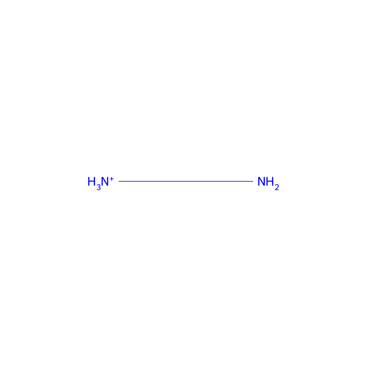 Hydrazinium(1+) molecular structure, CAS 18500-32-8