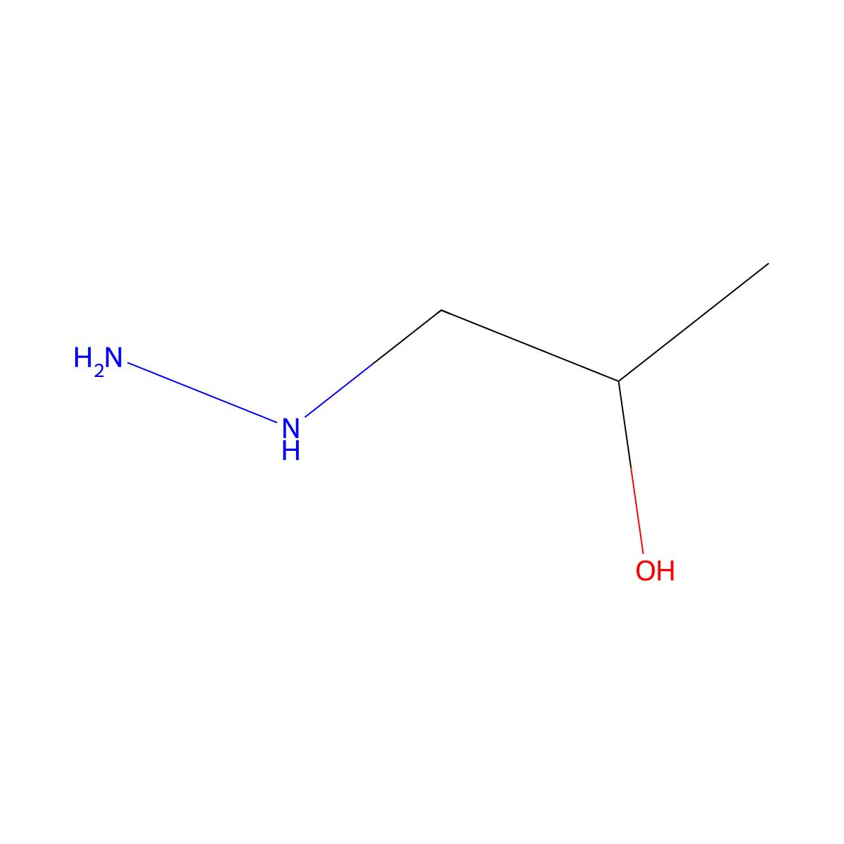 1-Hydrazinylpropan-2-ol molecular structure, CAS 18501-20-7