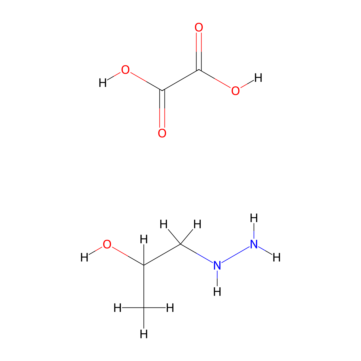 1-Hydrazinopropan-2-ol oxalate molecular structure, CAS 18501-21-8