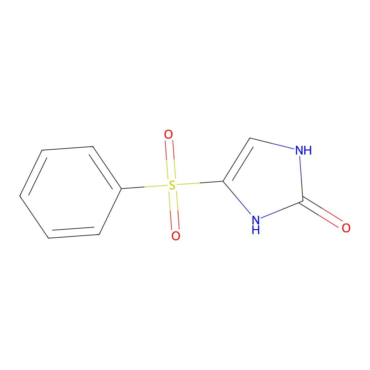 4-(phenylsulfonyl)-1,3-dihydro-2H-imidazol-2-one molecular structure, CAS 185011-02-3