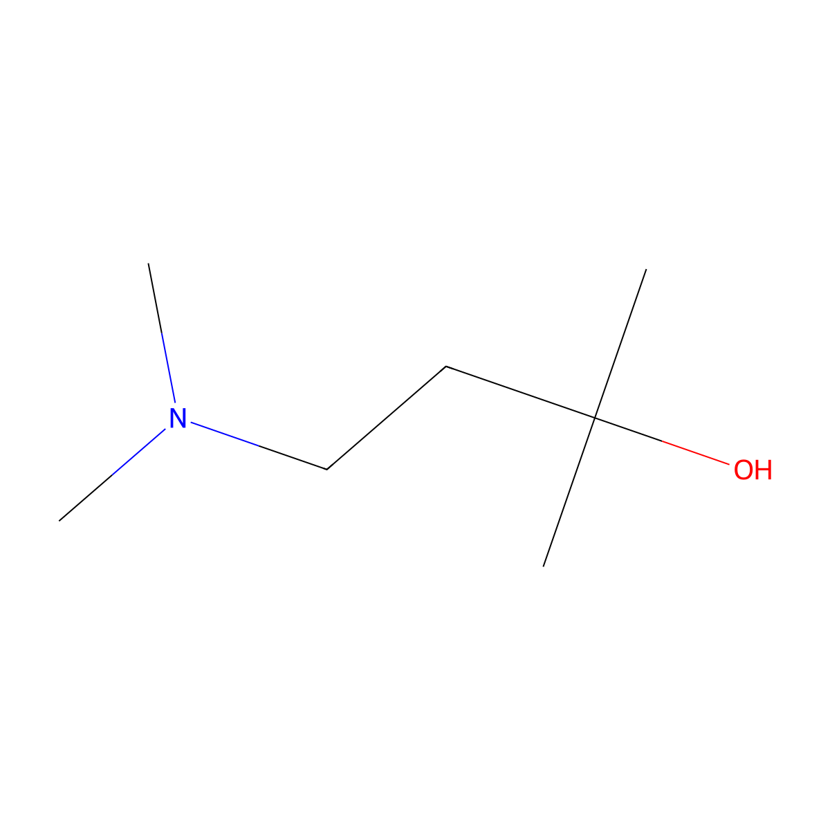 4-(Dimethylamino)-2-methylbutan-2-ol molecular structure, CAS 18502-49-3