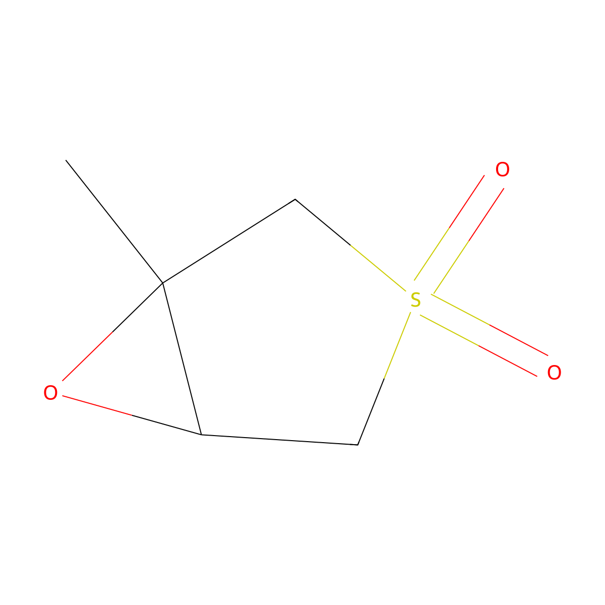 1-Methyl-6-oxa-3-thiabicyclo[3.1.0]hexane 3,3-dioxide molecular structure, CAS 18502-58-4