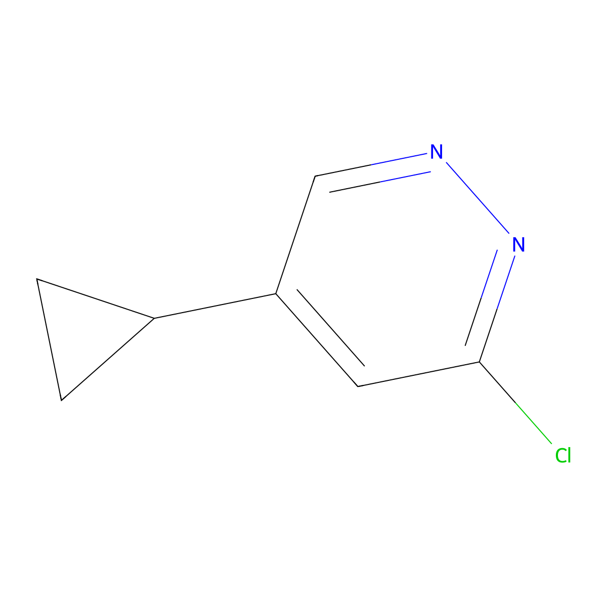 3-Chloro-5-cyclopropylpyridazine molecular structure, CAS 1850276-59-3