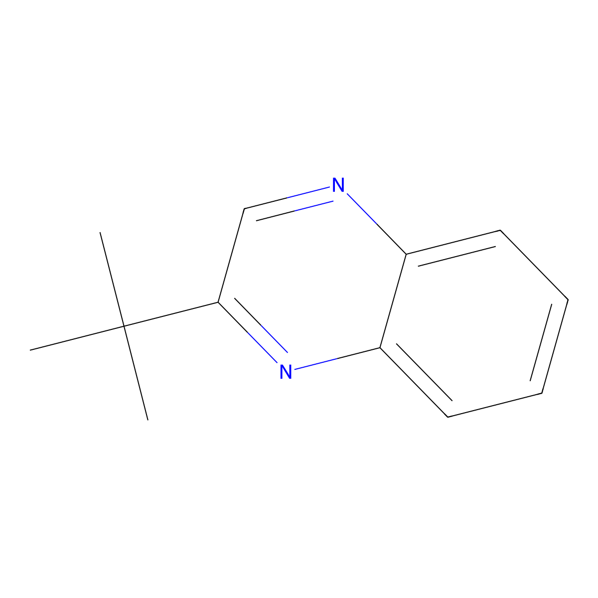 2-Tert-butylquinoxaline molecular structure, CAS 18503-48-5