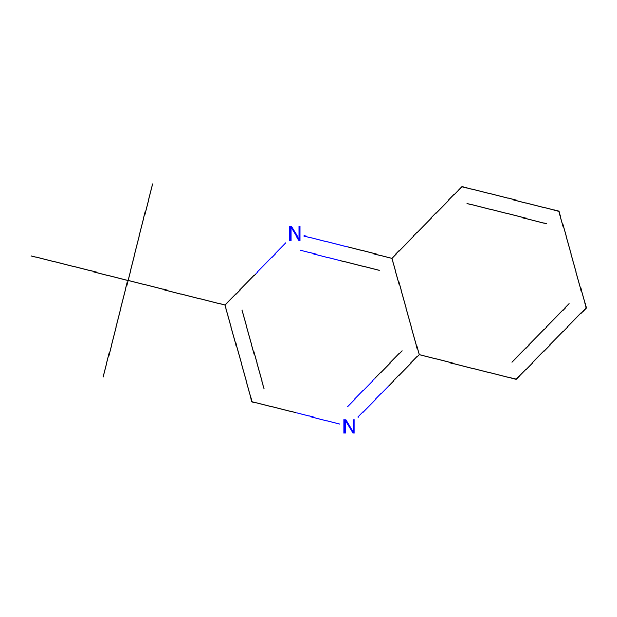 2-Tert-butylquinoxaline molecular structure, CAS 18503-48-5
