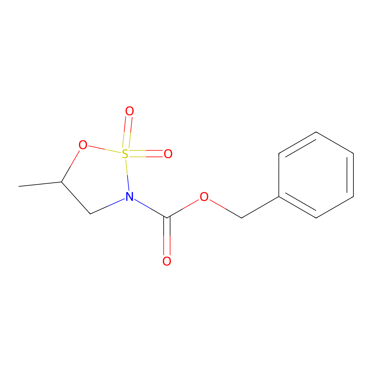 3-Cbz-5-methyl-1,2,3-oxathiazolidine 2,2-dioxide molecular structure, CAS 1850305-43-9