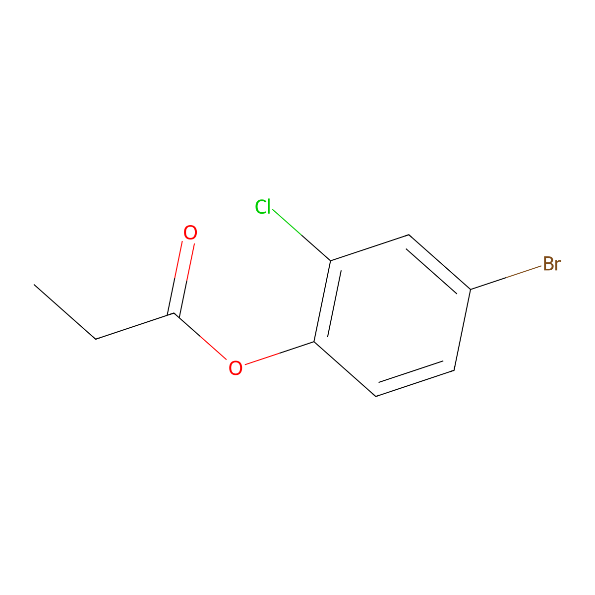 4-Bromo-2-chlorophenyl propionate molecular structure, CAS 1850376-93-0