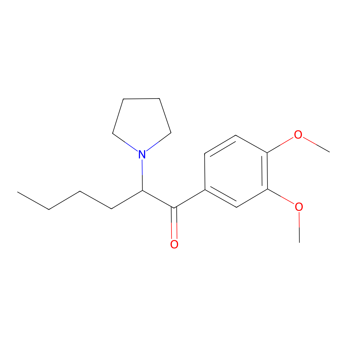 3',4'-Dimethoxy-alpha-php molecular structure, CAS 1850391-74-0