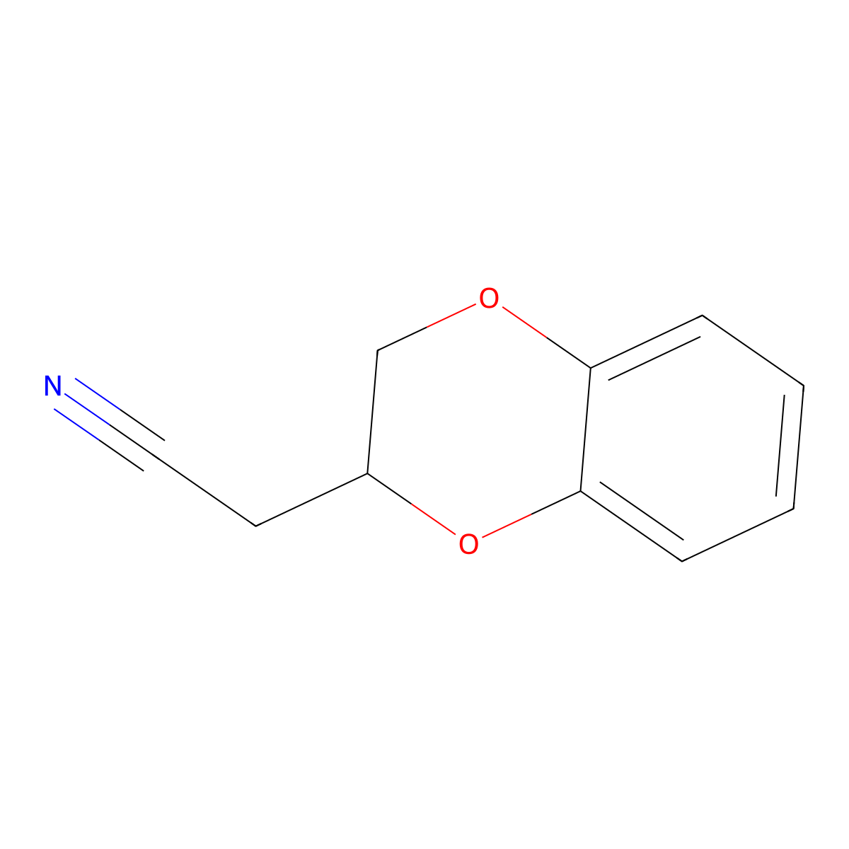 2-(2,3-Dihydro-1,4-benzodioxin-2-yl)acetonitrile molecular structure, CAS 18505-91-4