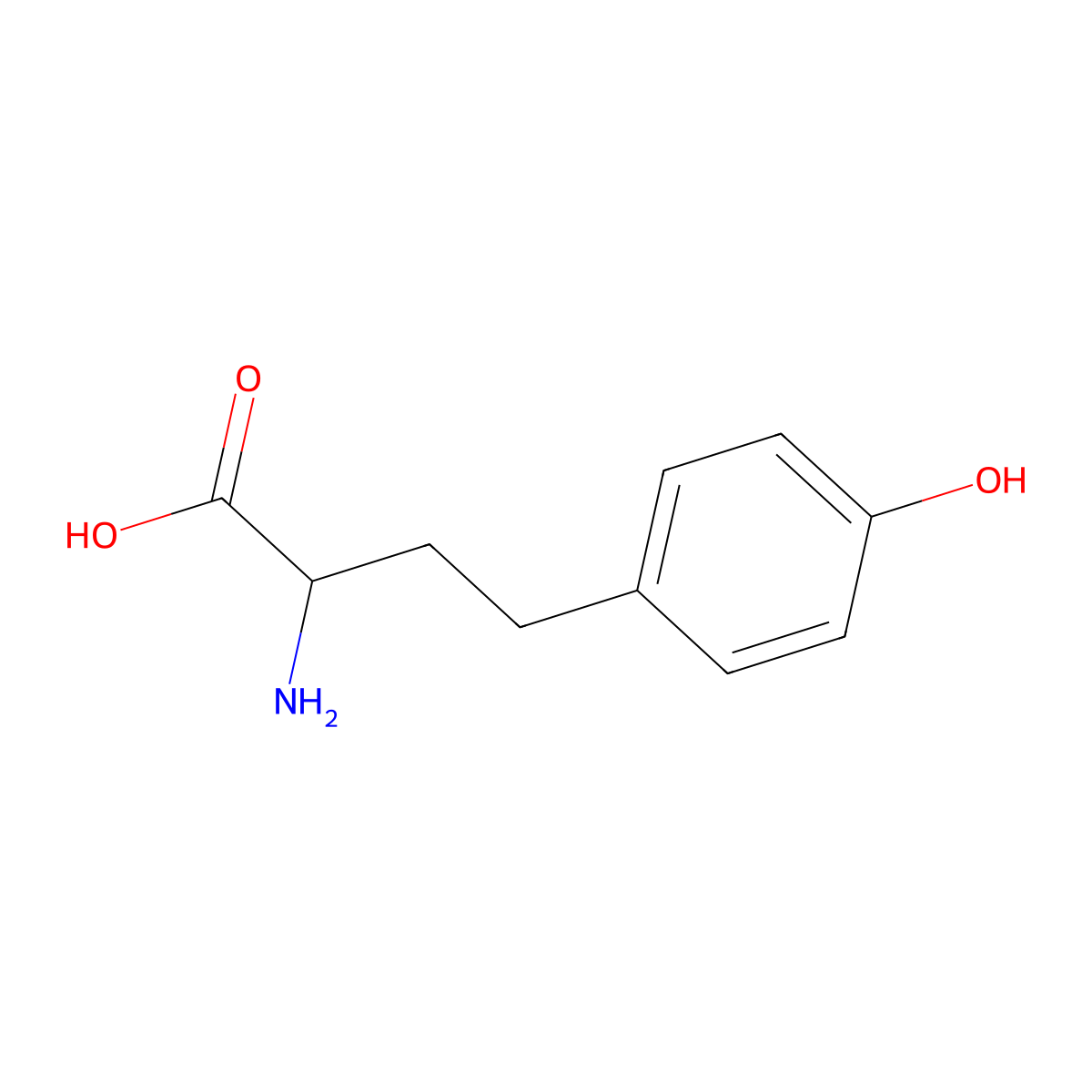 Homotyrosine, (A+-)- molecular structure, CAS 185062-84-4