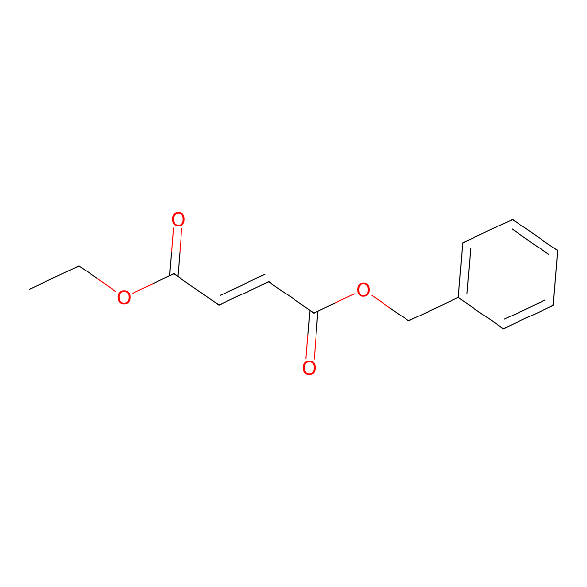 1-Benzyl 4-ethyl (2E)-but-2-enedioate molecular structure, CAS 185065-68-3