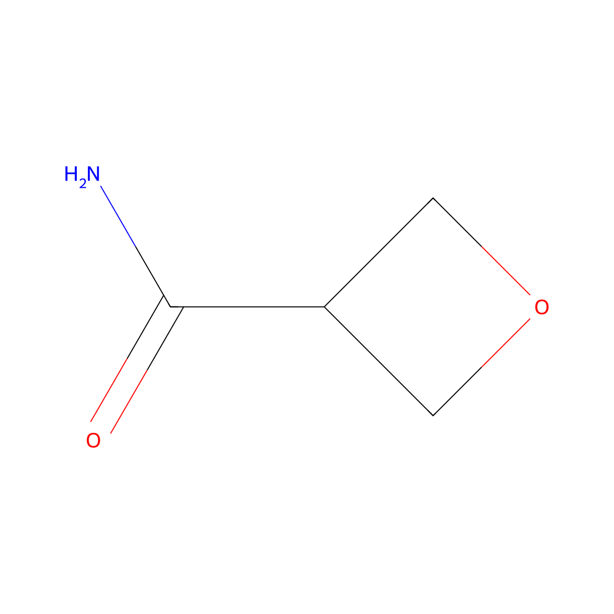 Oxetane-3-carboxamide molecular structure, CAS 1850681-70-7