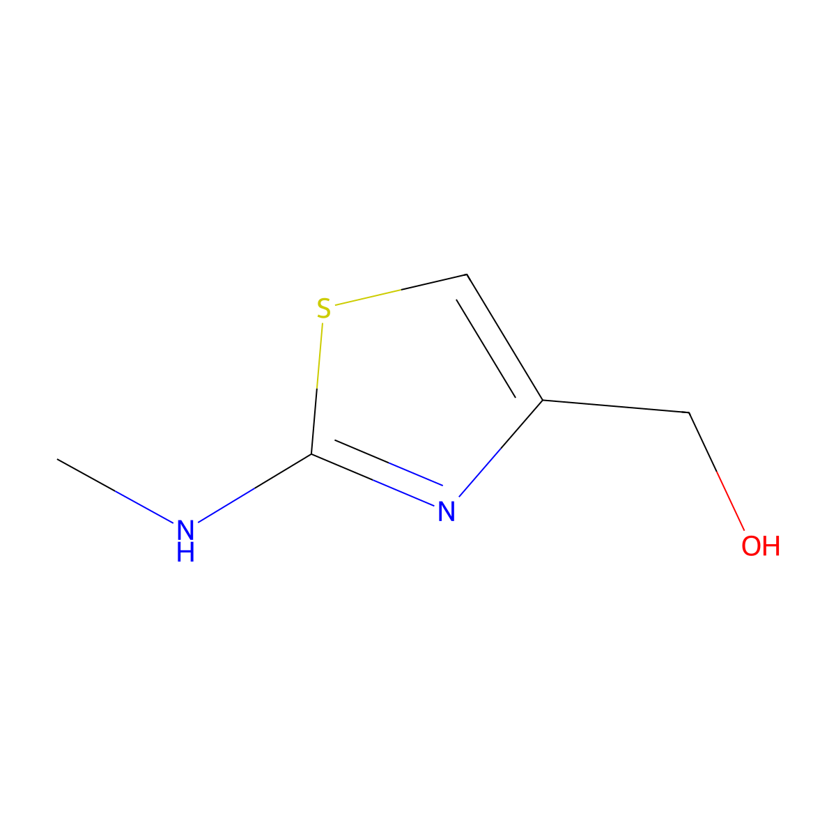 [2-(Methylamino)-1,3-thiazol-4-yl]methanol molecular structure, CAS 1850682-06-2