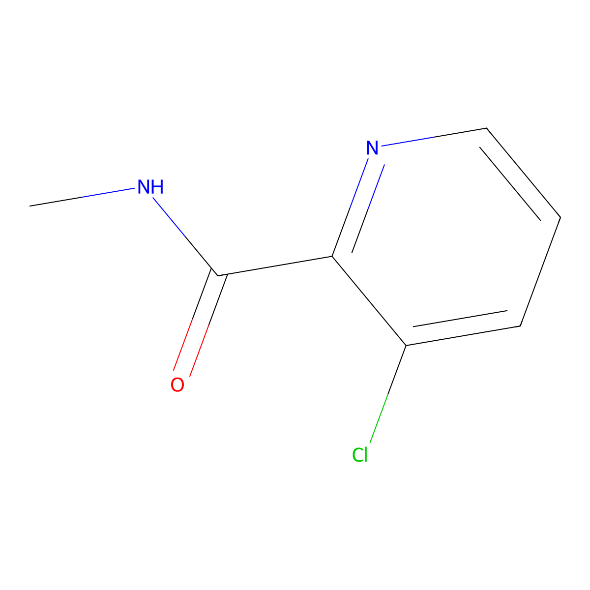 3-Chloro-N-methylpicolinamide molecular structure, CAS 1850693-67-2