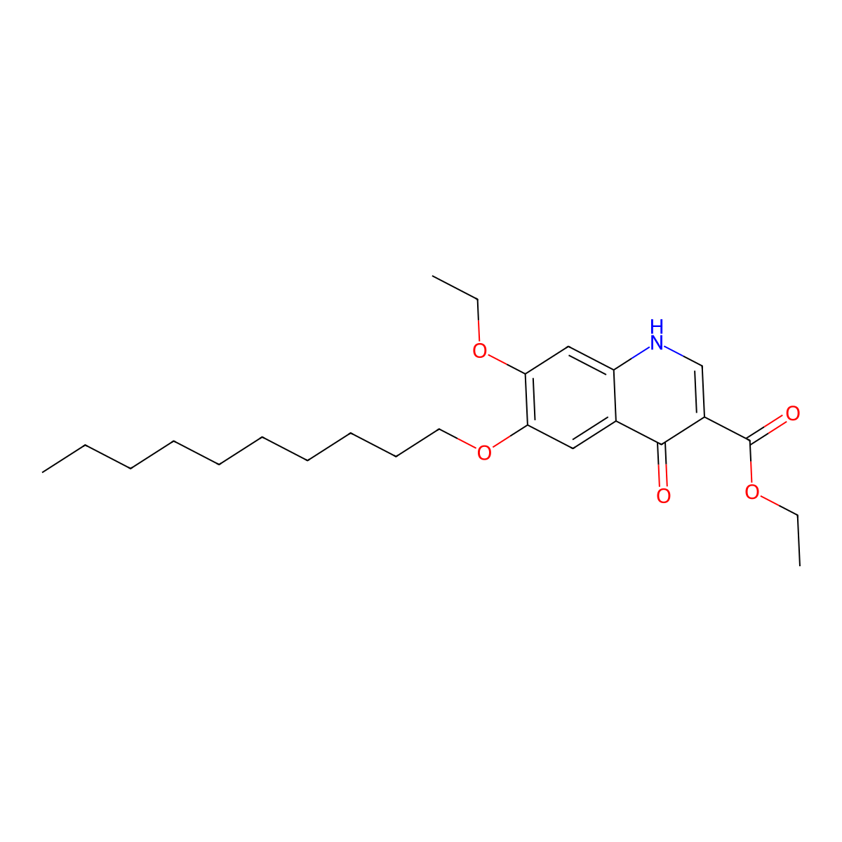 Decoquinate molecular structure, CAS 18507-89-6