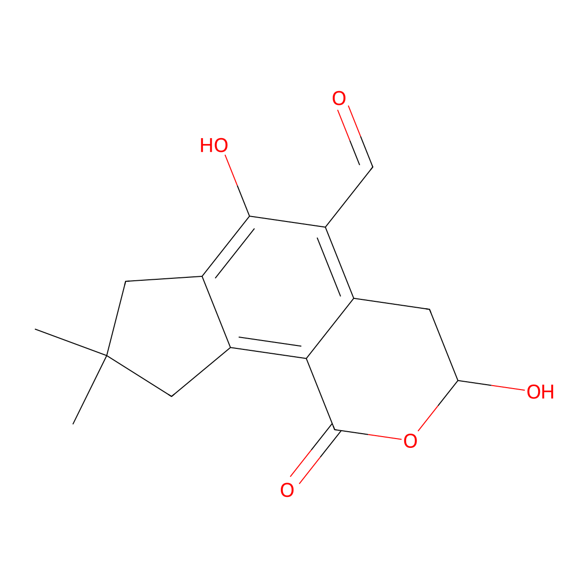 Illudalic Acid molecular structure, CAS 18508-77-5
