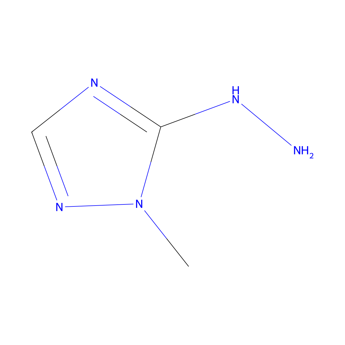 5-hydrazino-1-methyl-1H-1,2,4-triazole molecular structure, CAS 1850879-66-1