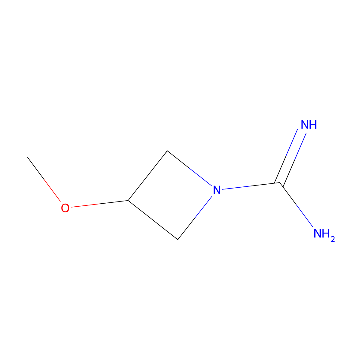 3-Methoxyazetidine-1-carboximidamide molecular structure, CAS 1850897-30-1