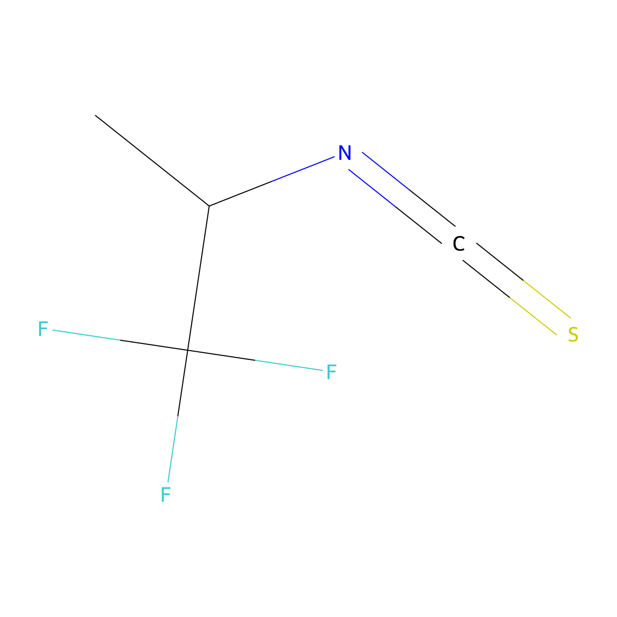1,1,1-Trifluoro-2-isothiocyanatopropane molecular structure, CAS 1850948-34-3