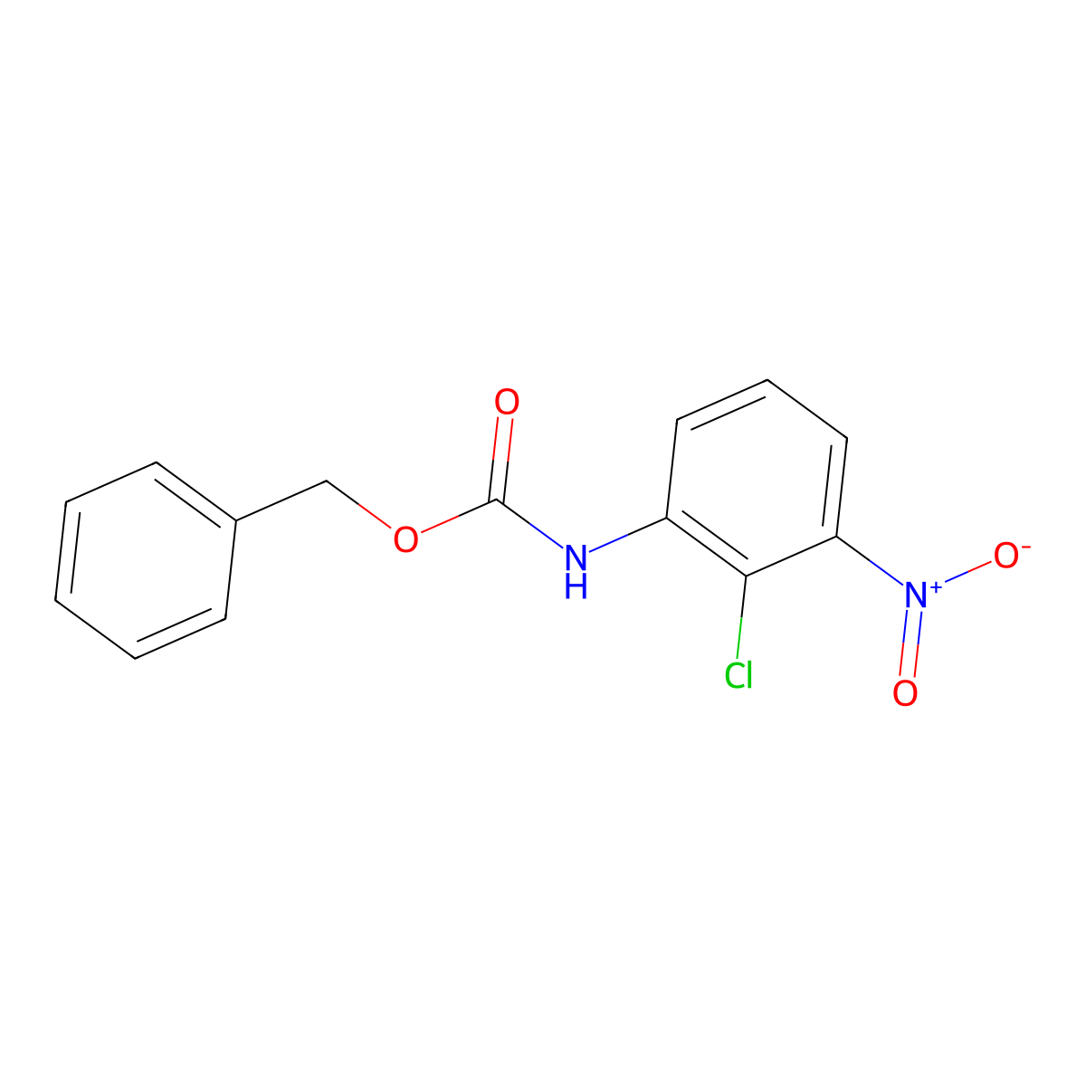 benzyl N-(2-chloro-3-nitrophenyl)carbamate molecular structure, CAS 1850949-65-3