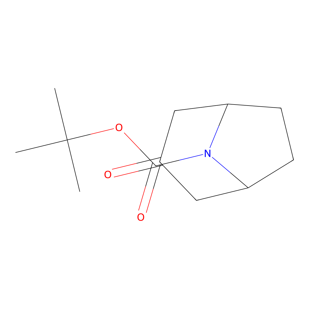 tert-Butyl 3-oxo-8-azabicyclo(3.2.1)octane-8-carboxylate molecular structure, CAS 185099-67-6