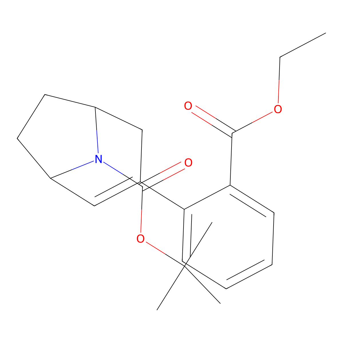8-Boc-3-(2-ethoxycarbonylphenyl)-8-aza-bicyclo[3.2.1]oct-2-ene molecular structure, CAS 185099-70-1