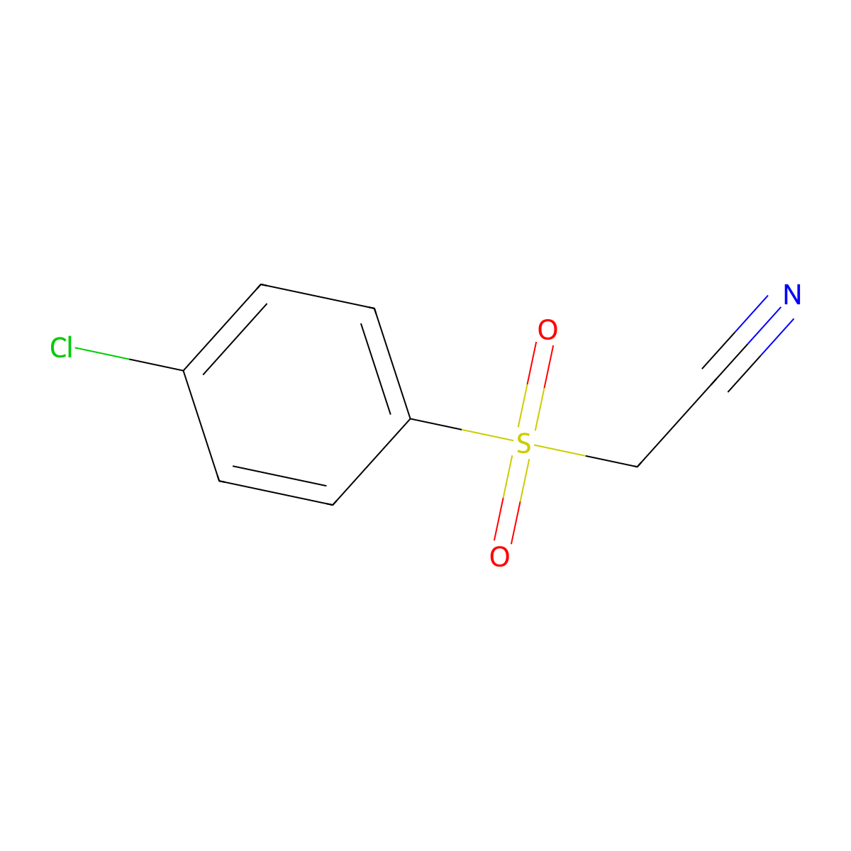 2-(4-Chlorobenzenesulfonyl)acetonitrile molecular structure, CAS 1851-09-8