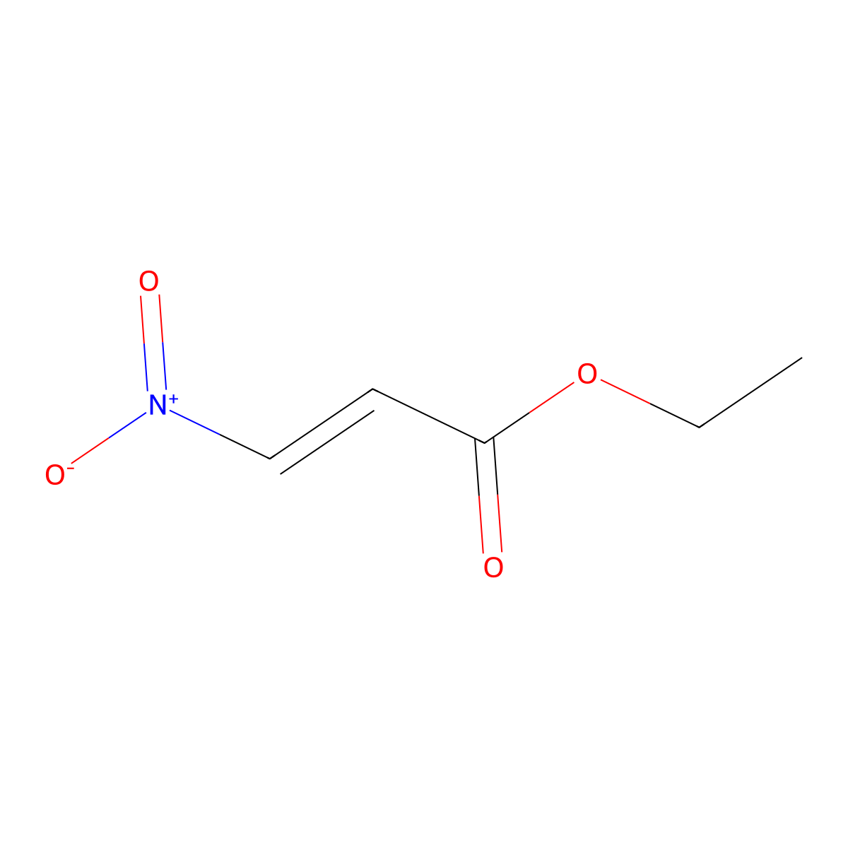 Ethyl 3-nitroacrylate molecular structure, CAS 1851-82-7