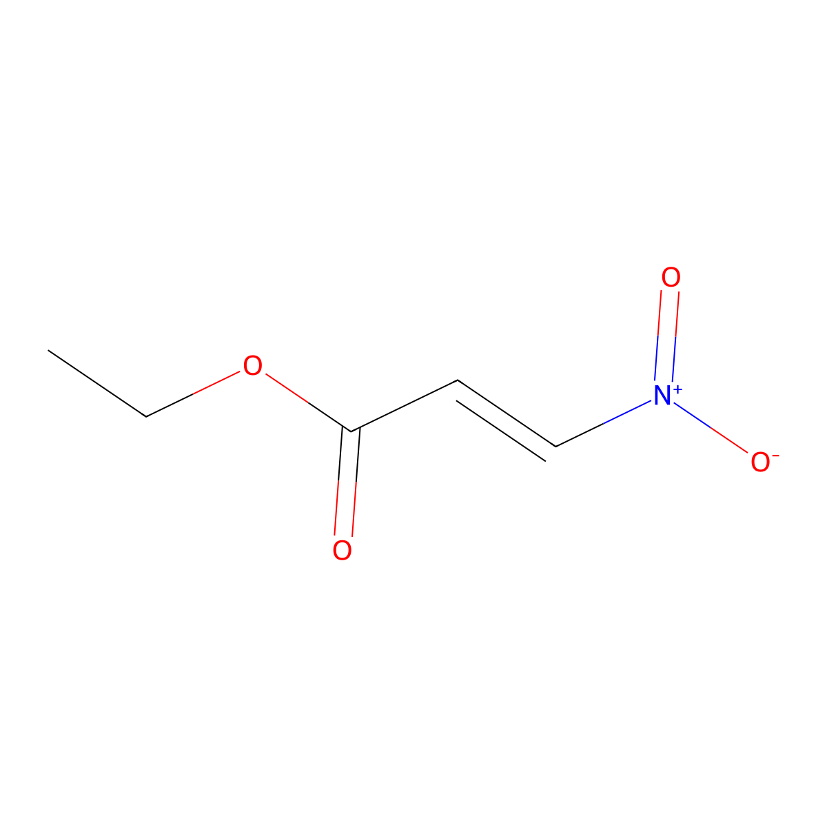 Ethyl 3-nitroacrylate molecular structure, CAS 1851-82-7