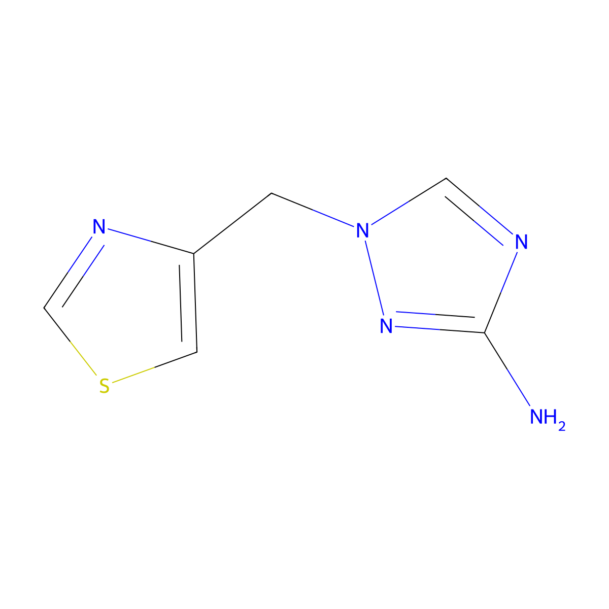 1-(Thiazol-4-ylmethyl)-1H-1,2,4-triazol-3-amine molecular structure, CAS 1851055-26-9