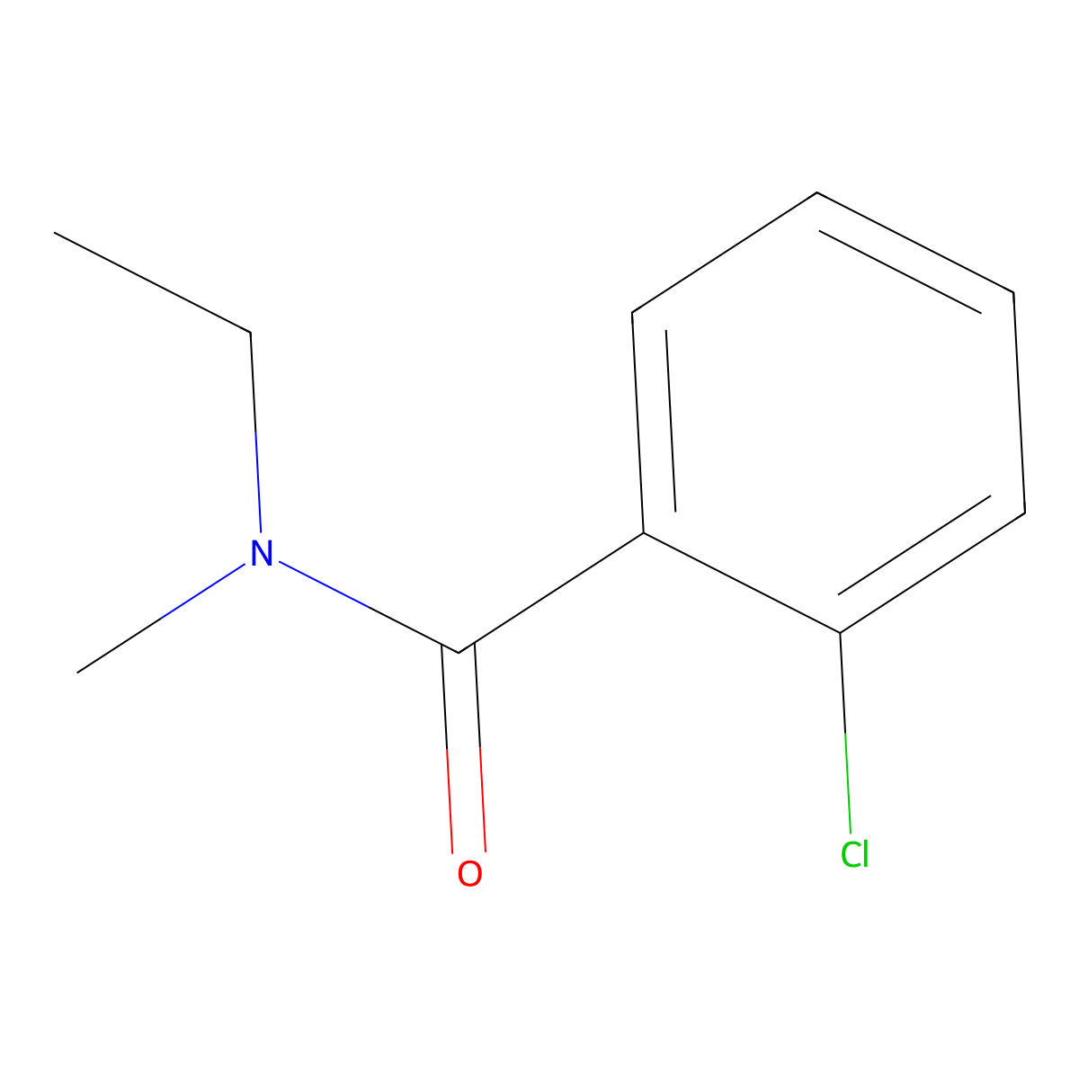 2-Chloro-N-ethyl-N-methylbenzamide molecular structure, CAS 1851062-16-2