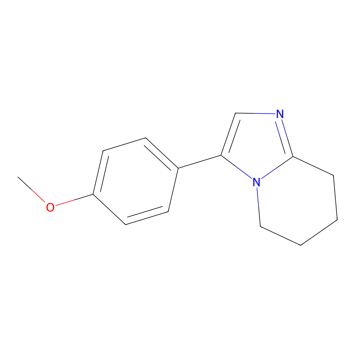 3-(4-Methoxyphenyl)-5,6,7,8-tetrahydroimidazo[1,2-a]pyridine molecular structure, CAS 185107-53-3