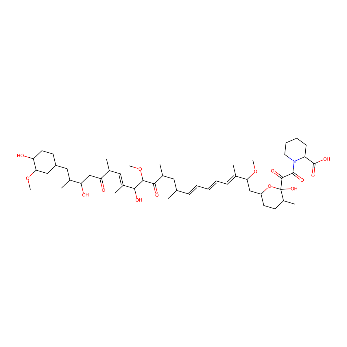 Secorapamycin B molecular structure, CAS 185107-79-3