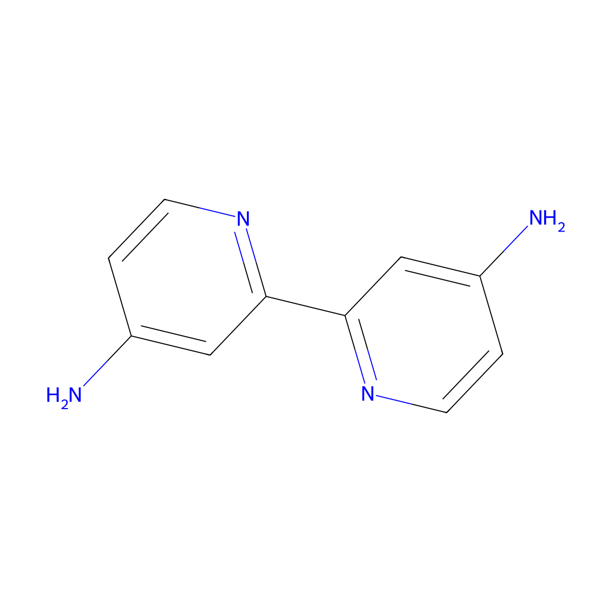 4,4'-Diamino-2,2'-bipyridine molecular structure, CAS 18511-69-8
