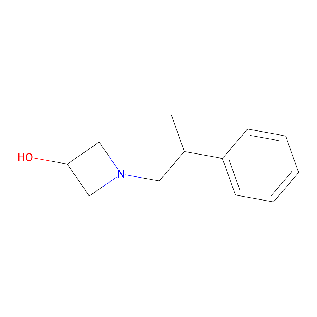 1-(2-Phenylpropyl)azetidin-3-ol molecular structure, CAS 1851108-84-3