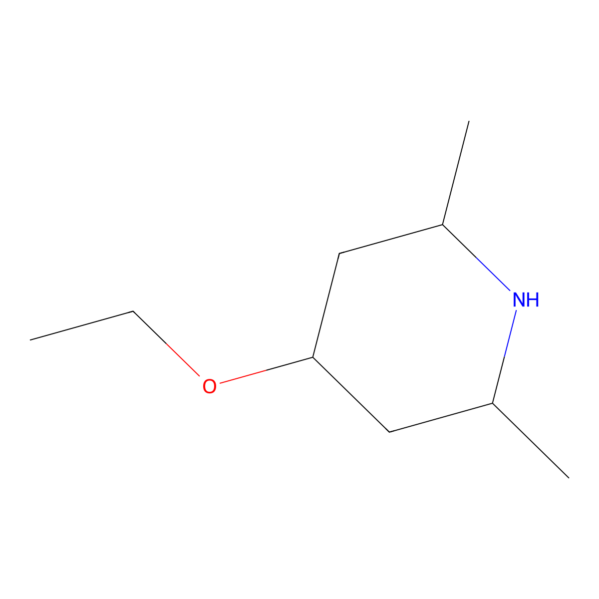 4-Ethoxy-2,6-dimethylpiperidine molecular structure, CAS 1851112-24-7