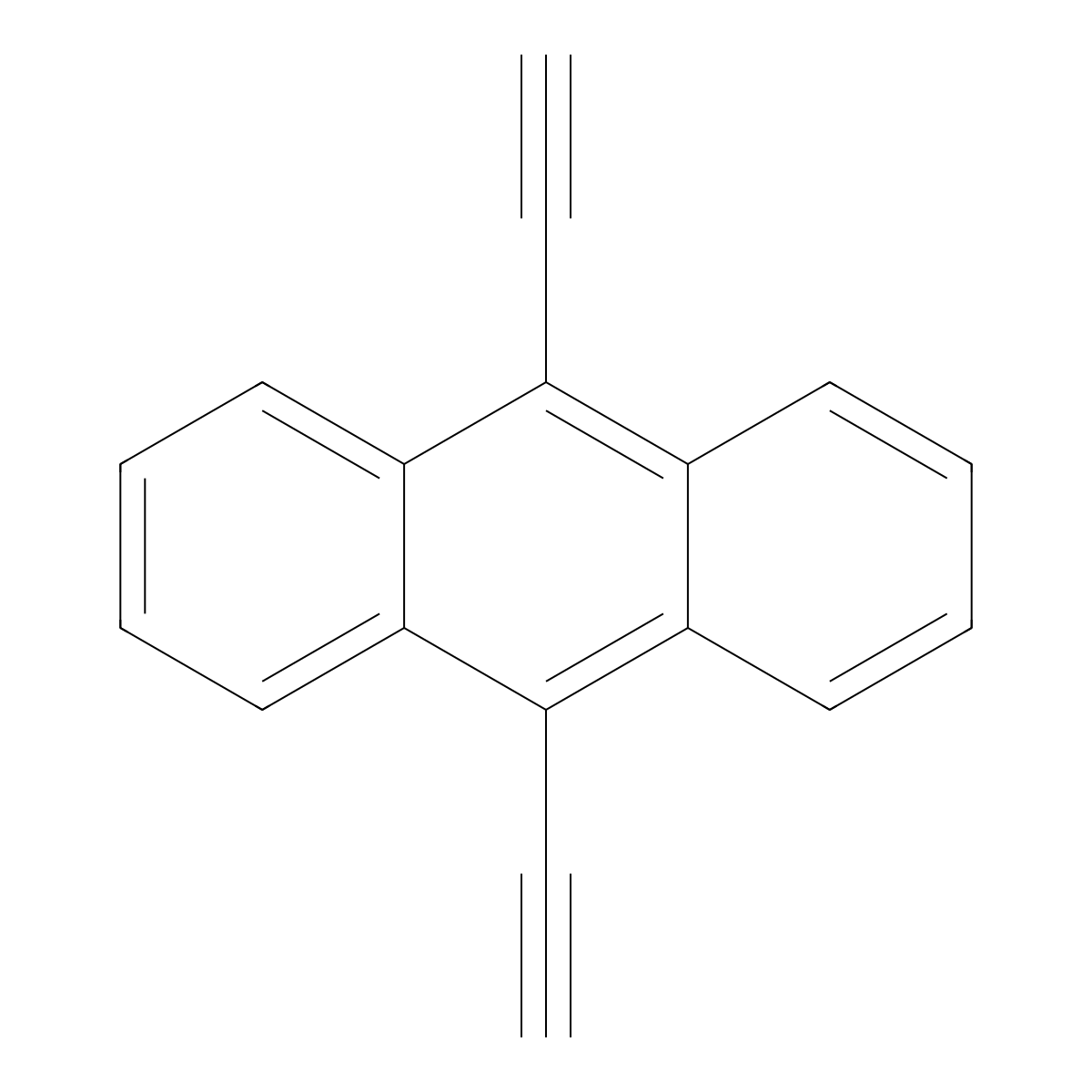 9,10-Diethynylanthracene molecular structure, CAS 18512-55-5