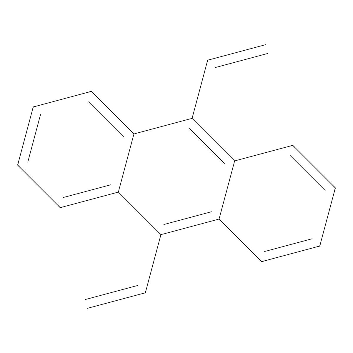 9,10-Diethenylanthracene molecular structure, CAS 18512-61-3