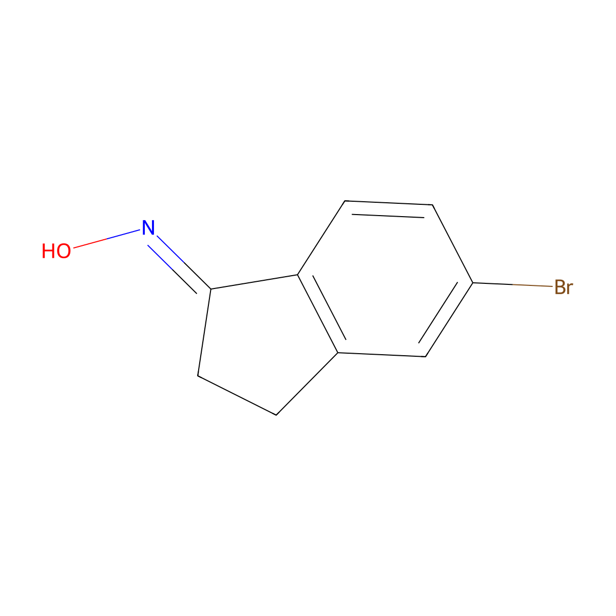 5-Bromo-1-indanone oxime molecular structure, CAS 185122-63-8
