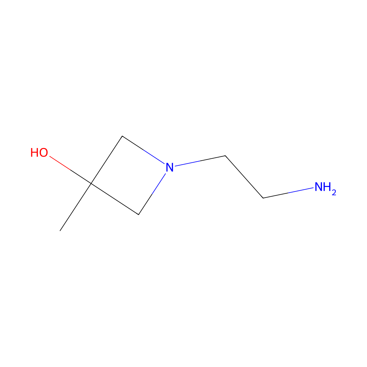 1-(2-Aminoethyl)-3-methylazetidin-3-ol molecular structure, CAS 1851229-93-0