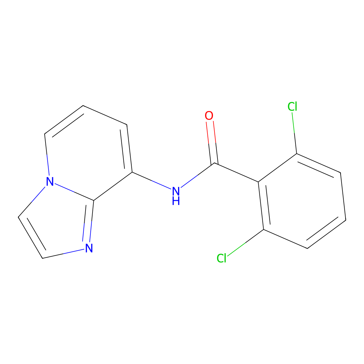 Benzamide,2,6-dichloro-n-imidazo[1,2-a]pyridin-8-yl- molecular structure, CAS 185131-17-3