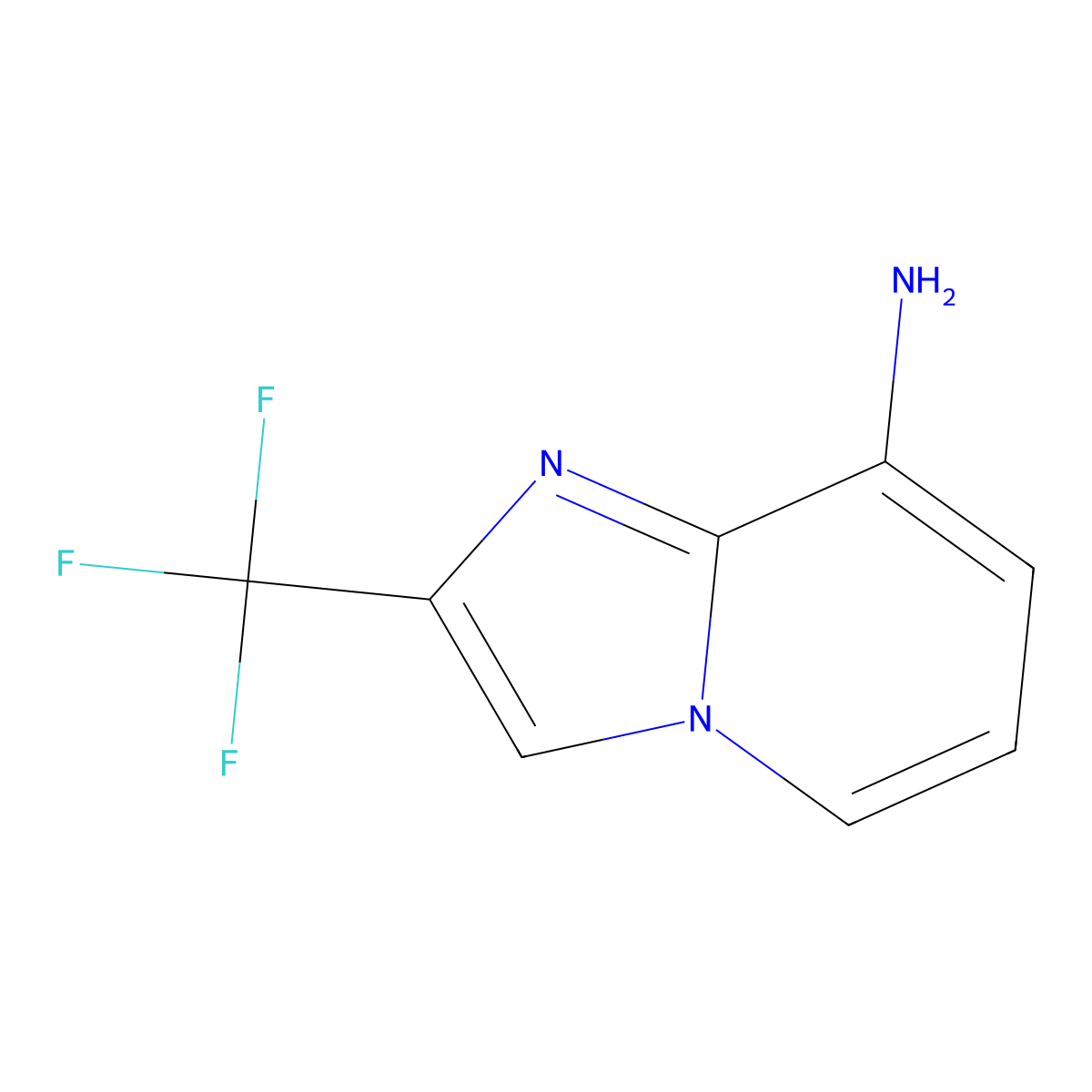 2-(Trifluoromethyl)imidazo[1,2-a]pyridin-8-amine molecular structure, CAS 185133-82-8