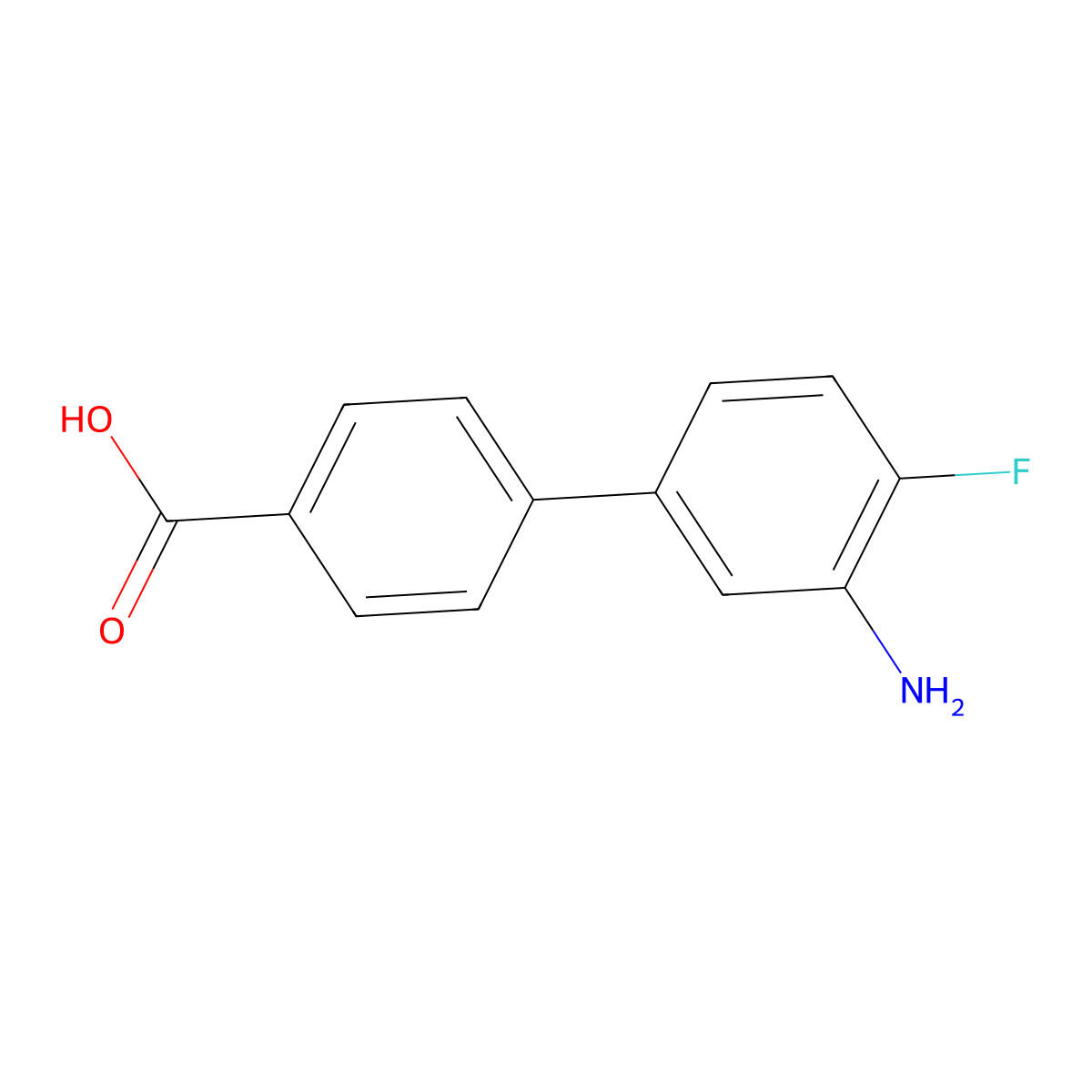 4-(3-Amino-4-fluorophenyl)benzoic acid molecular structure, CAS 1851335-75-5