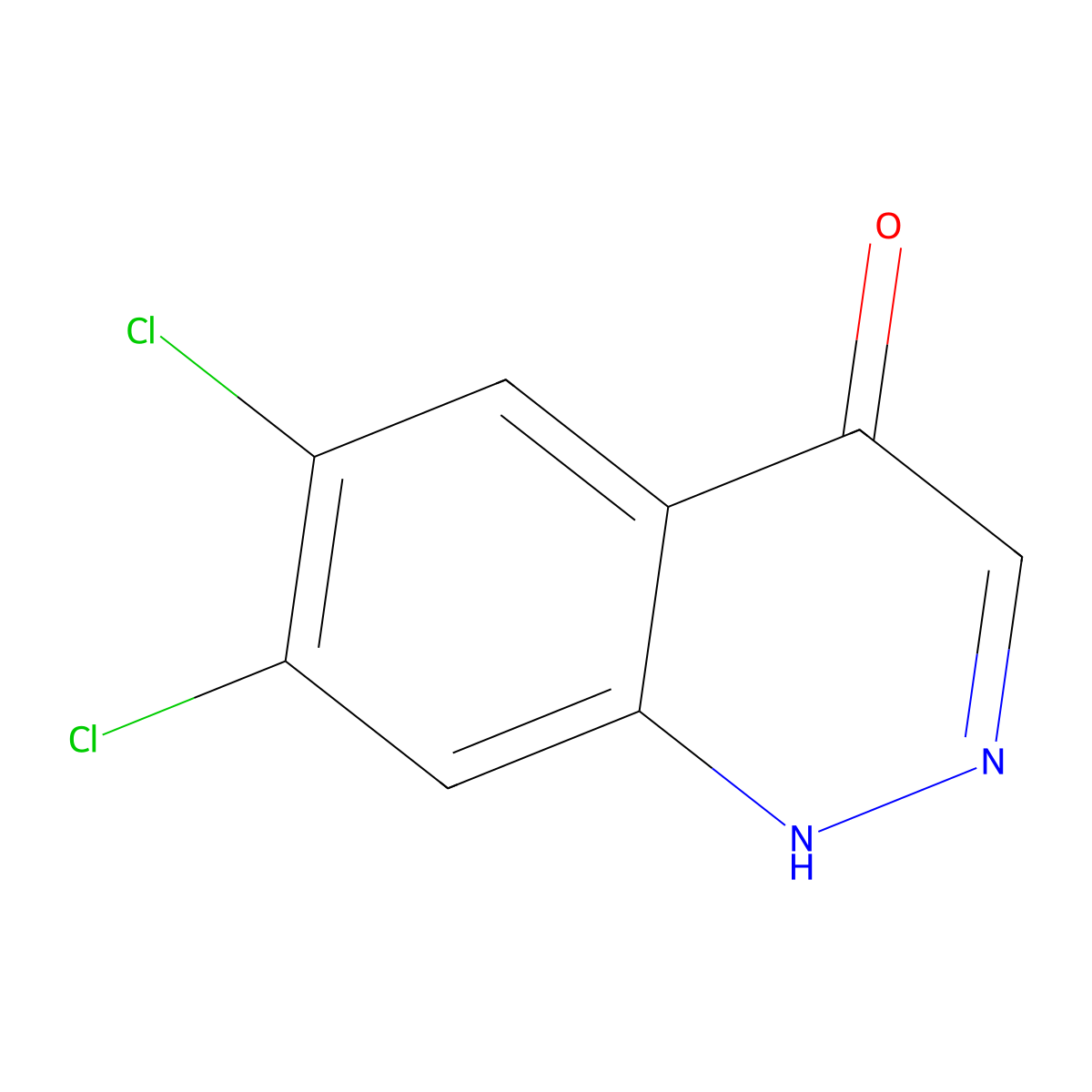 6,7-Dichlorocinnolin-4(1H)-one molecular structure, CAS 18514-94-8